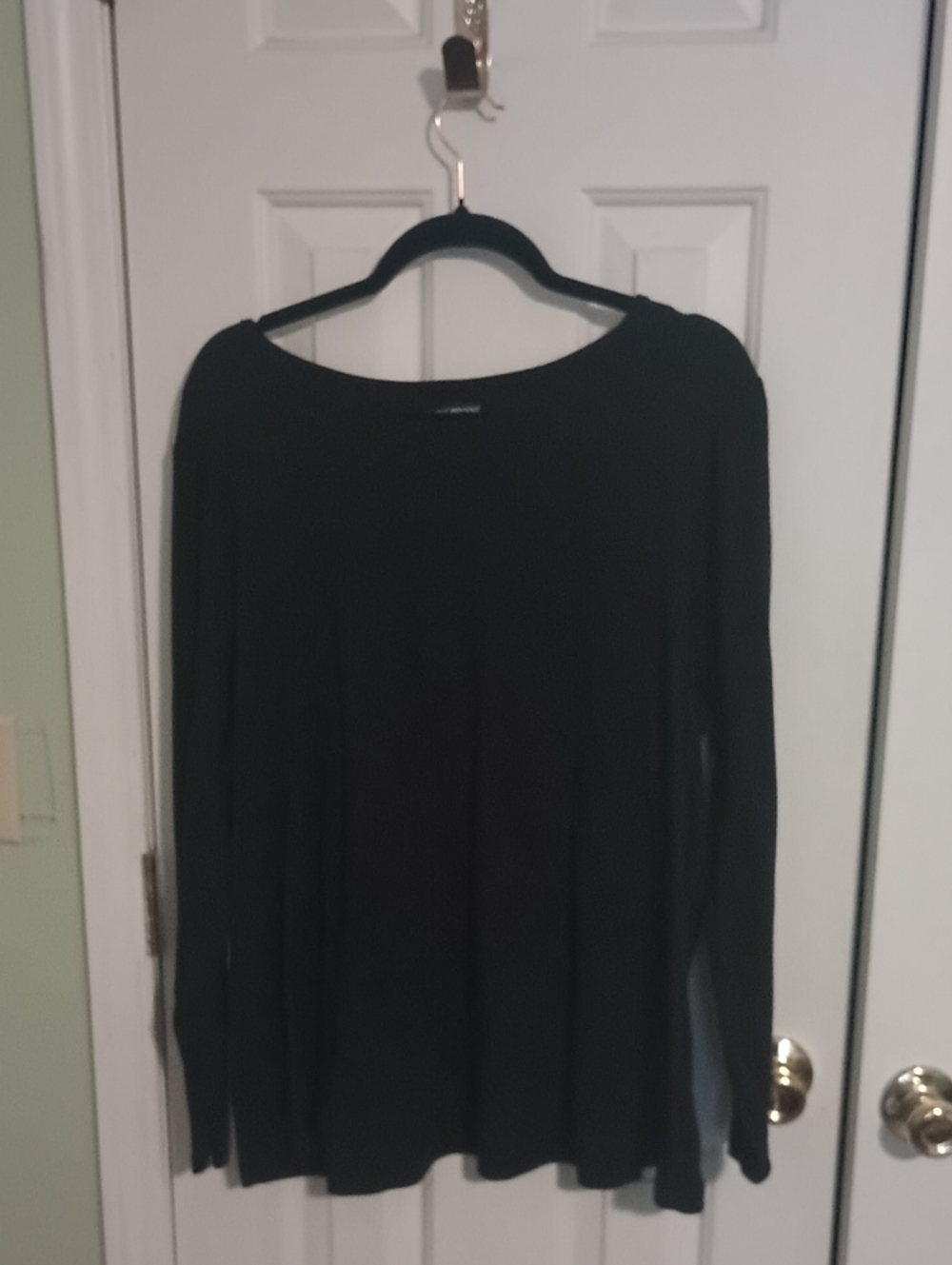Lane Bryant Black Long Sleeve Top